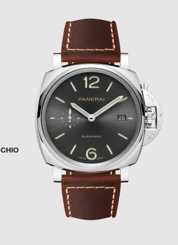 Panerai Luminor Due 42mm Replica Watch PAM00904 CALF PONTE VECCHIO DARK BROWN